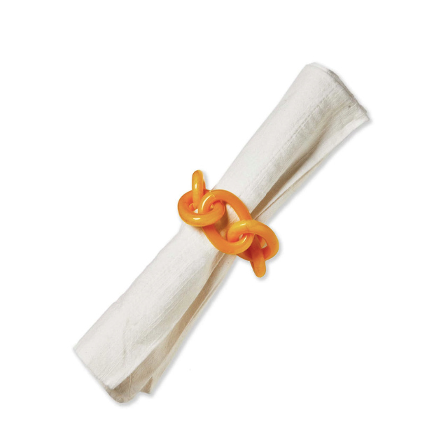 Links Napkin Ring Yellow