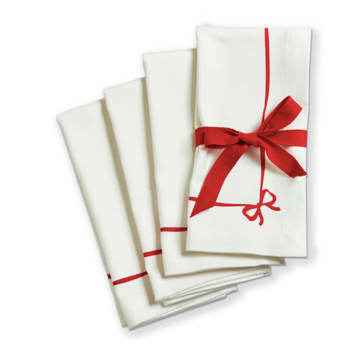 Very Merry Bow Napkin Set Of 4