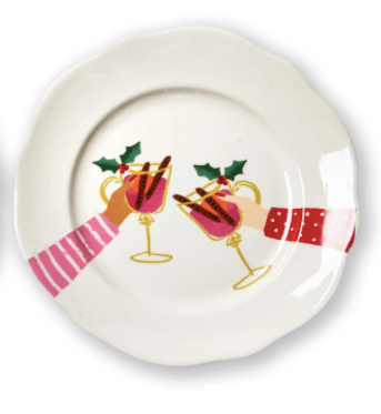 Very Merry Drink Appetizer Plate