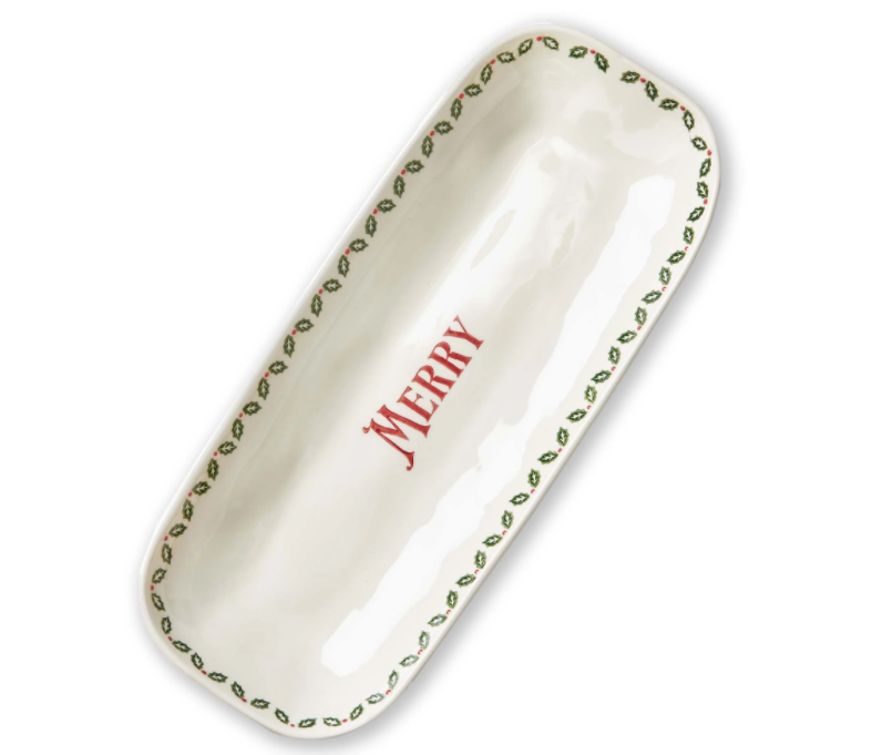 Merry Rectangular Platter