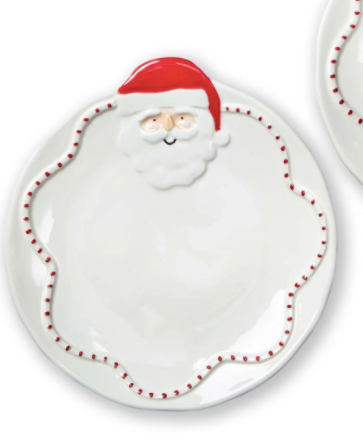 Holiday Cheer Appetizer Plate Santa Claus