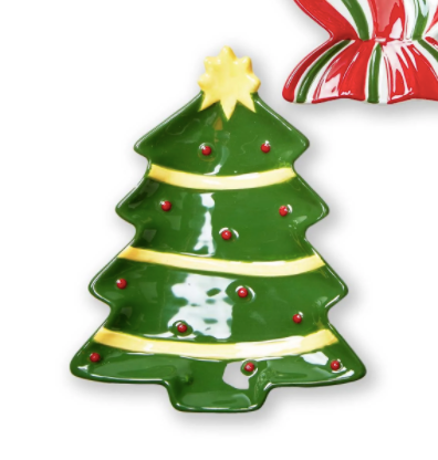 Holiday Spirit Appetizer Plate Tree