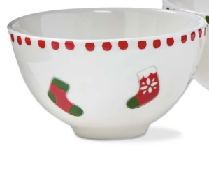 Holiday Cheer Snack Bowl Stockings