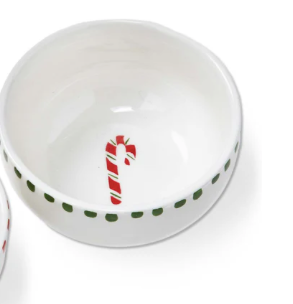 Holiday Cheer Dip Bowl Candy Cane