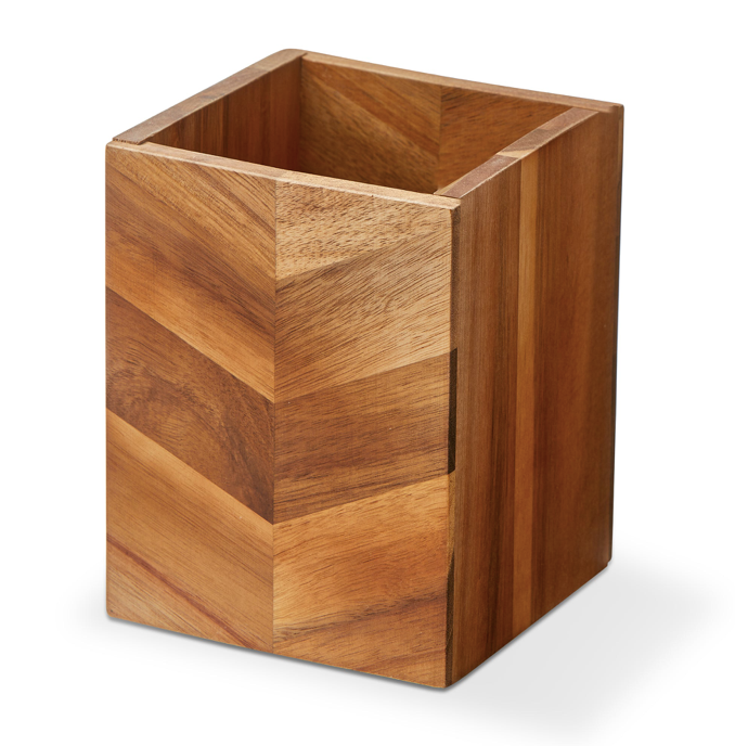 Acacia Wood Utensil Holder