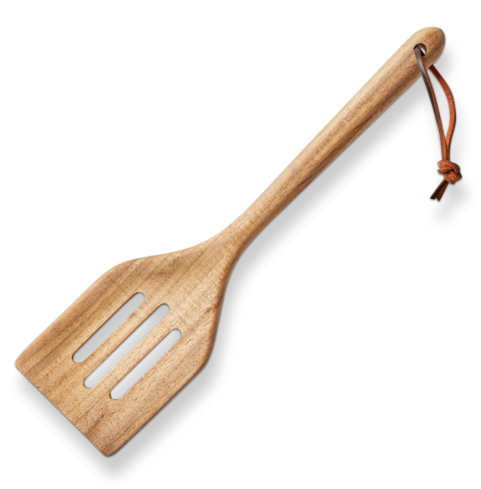Acacia Wood Slotted Spatula