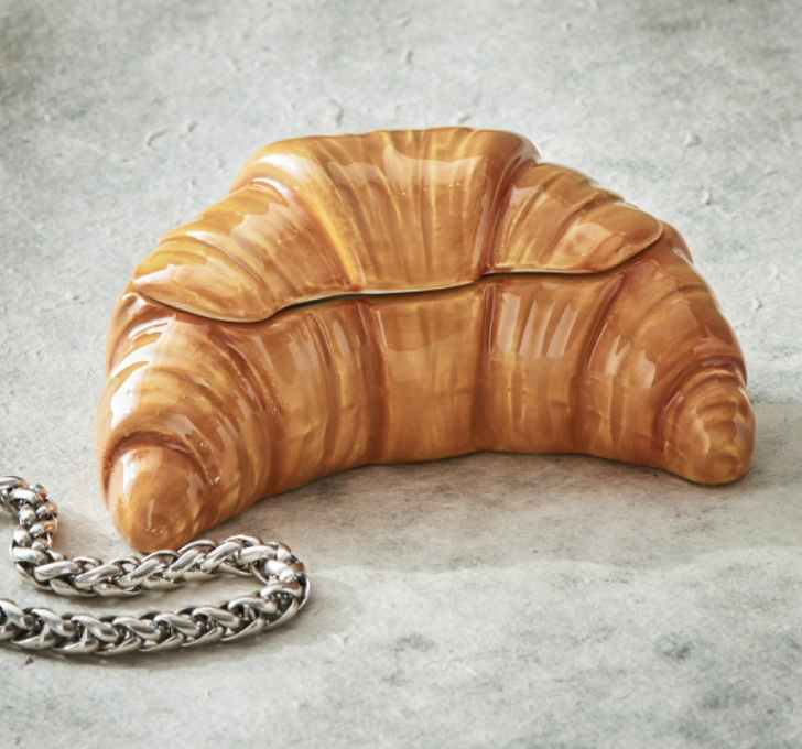 Croissant Lidded Trinket Box