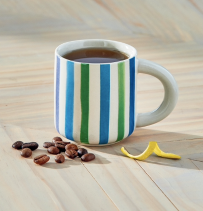 Watercolor Stripe Espresso Cup