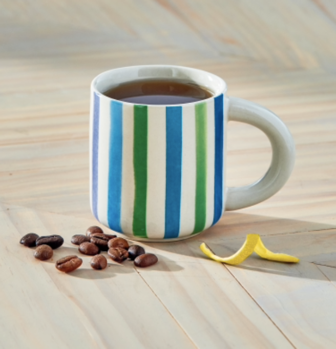 Watercolor Stripe Espresso Cup