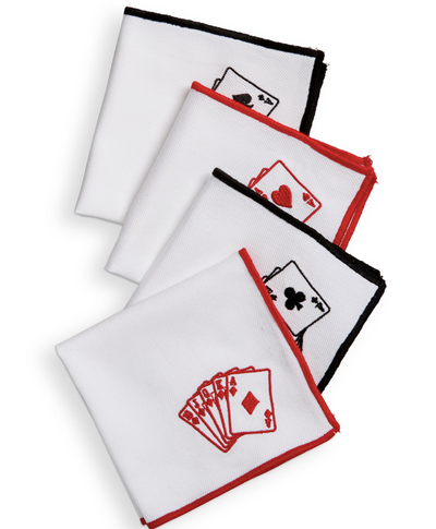 Playing Cards Cocktail Napkin Set Of 4