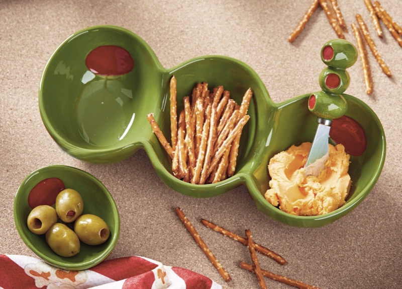 Olive 3-Part Server Spreader Set Of 2