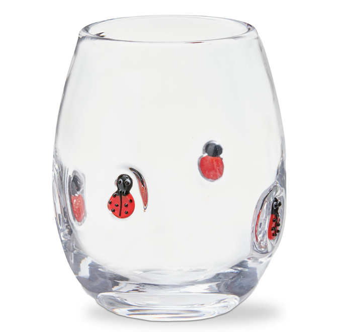 Ladybug Stemless Wine