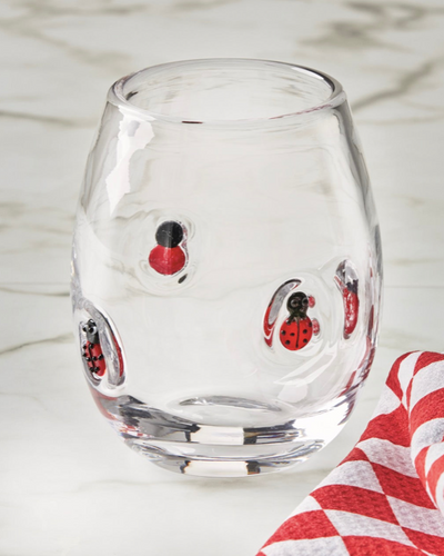 Ladybug Stemless Wine