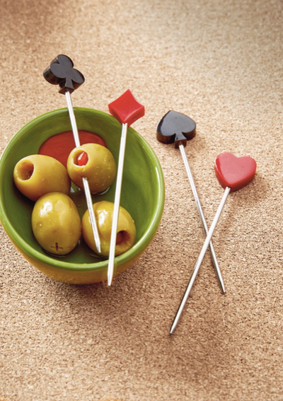 Suits Cocktail Pick Set Of 4