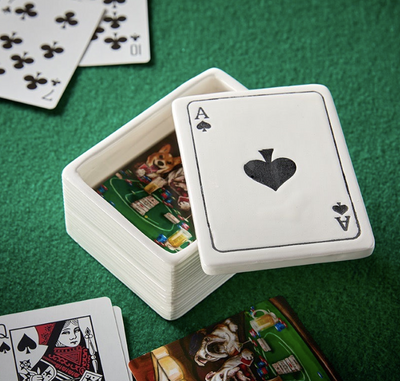 Ace Of Spades Lidded Trinket Box