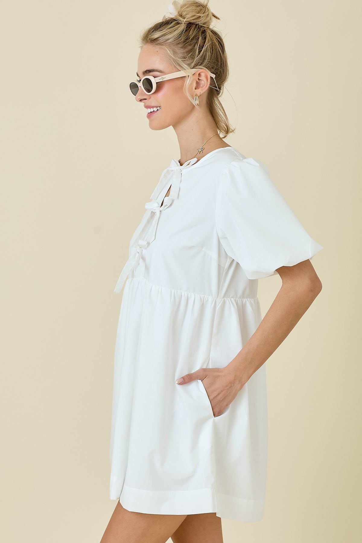 Wisney Mini Dress Off White