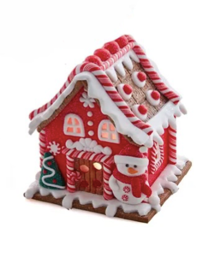 Snowman House Red