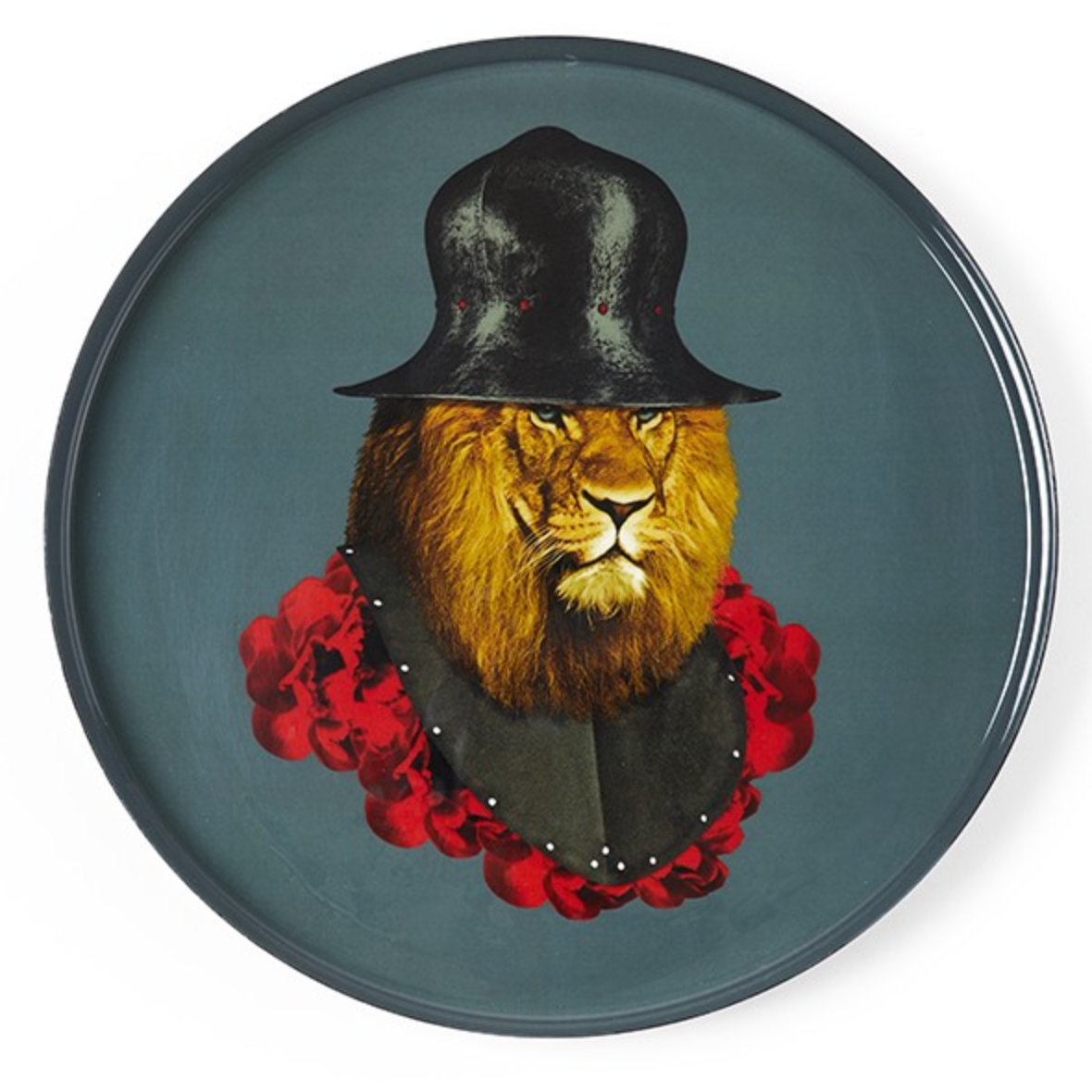 Lion Quichotte Round Tray