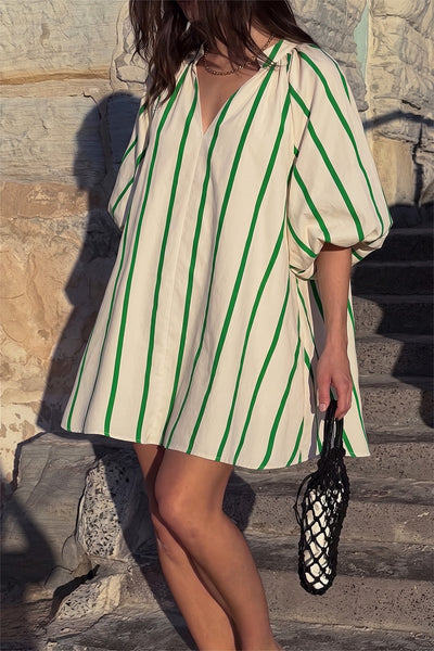 Gabriela Mini Shift Dress Green