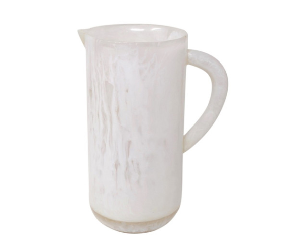 Resin Tabletop Pitcher White 10in