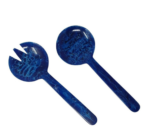Salad Servers 11in Blue Set of 2
