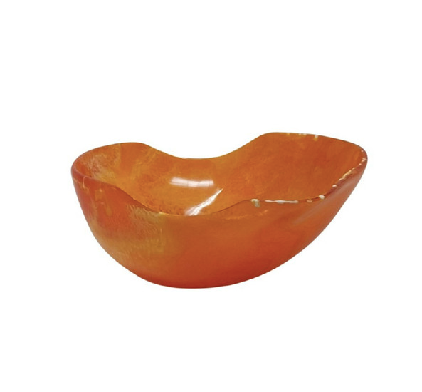 Serving Fruit Bowl 13.25in Orange