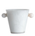Ice Bucket with Handles 14in  Matt White