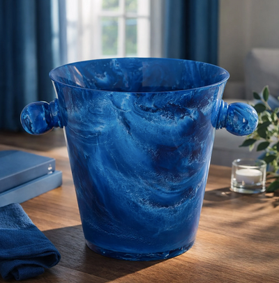 Blue Resin Ice Bucket