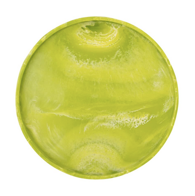 Lg Green Resin Round Tray