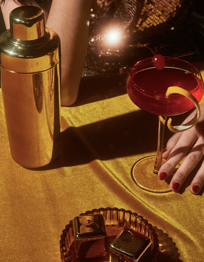 The Owen Cocktail Picks in Gold