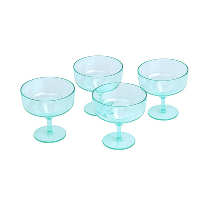 The Rue Margarita Glass Mint Set of 4