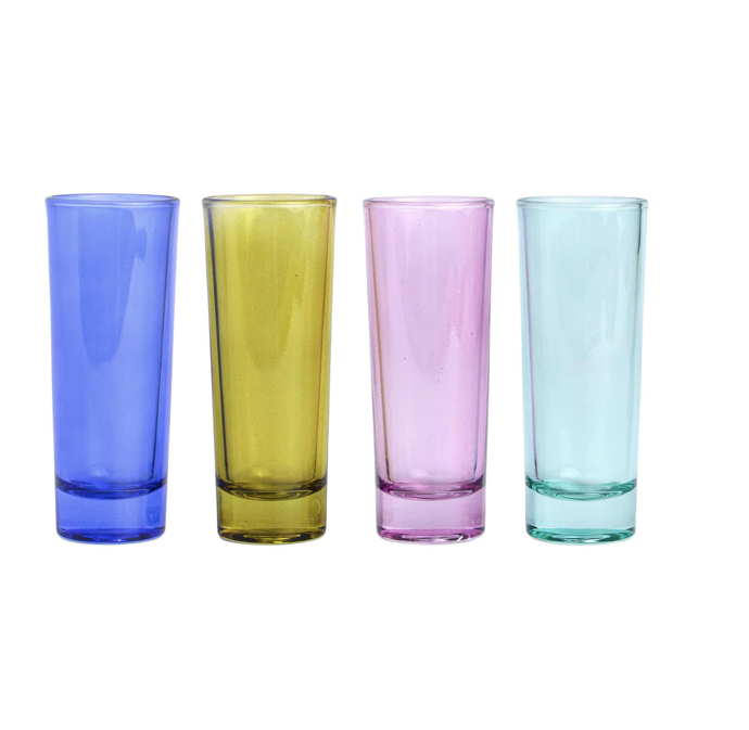 The Gracie Set Of 4 Shot Glasses Colors