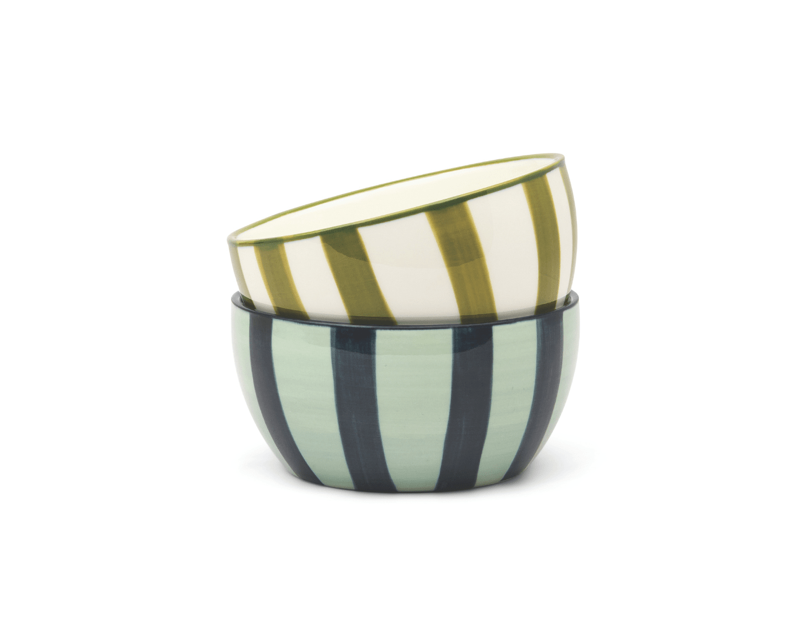 The Bella Dipping Bowls Green Blue
