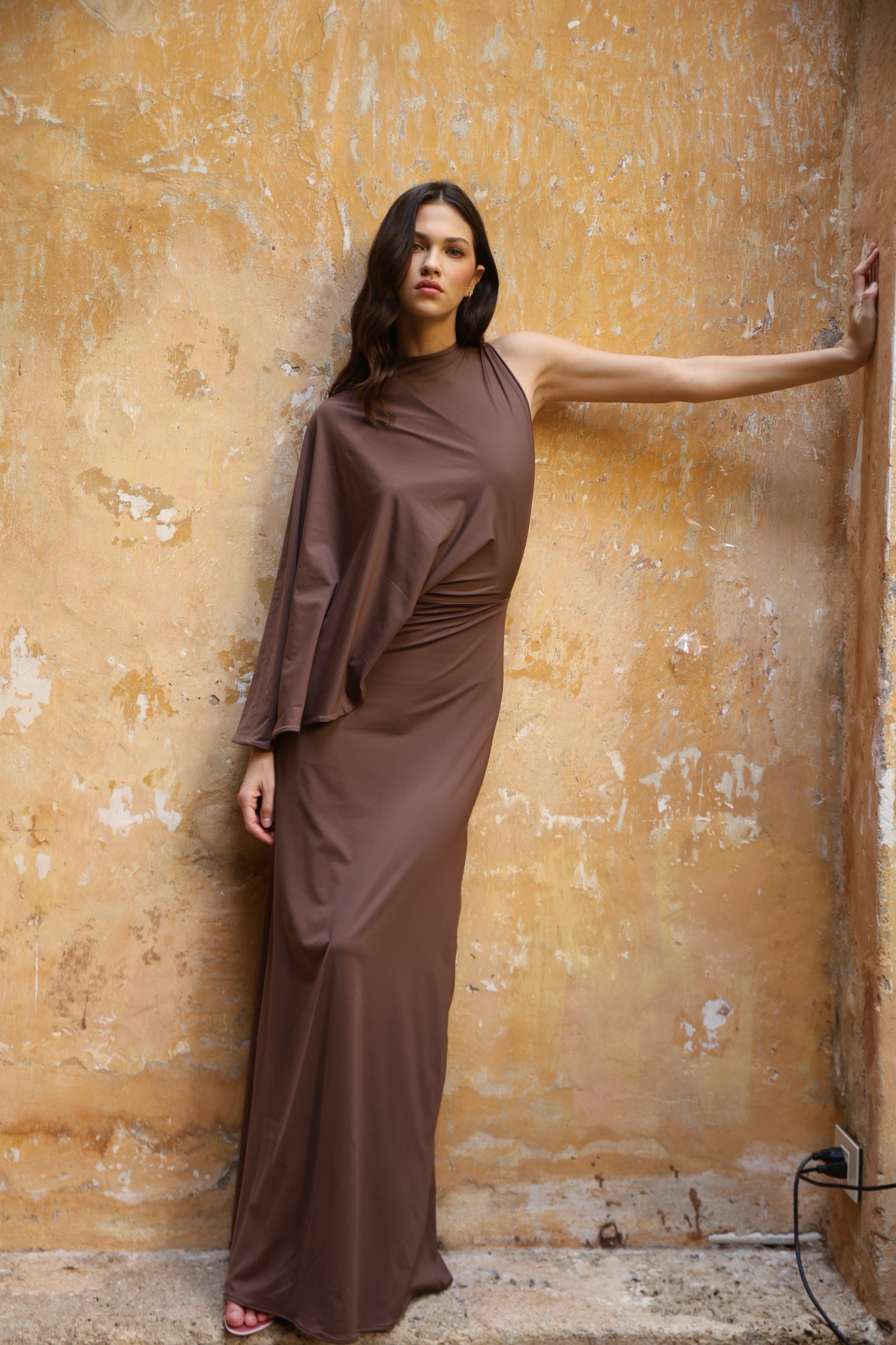 Ella Long Dress Mocca