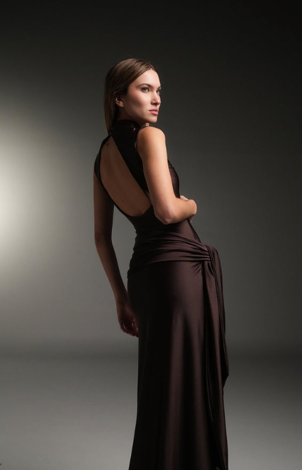 Asil Long Dress Mocca