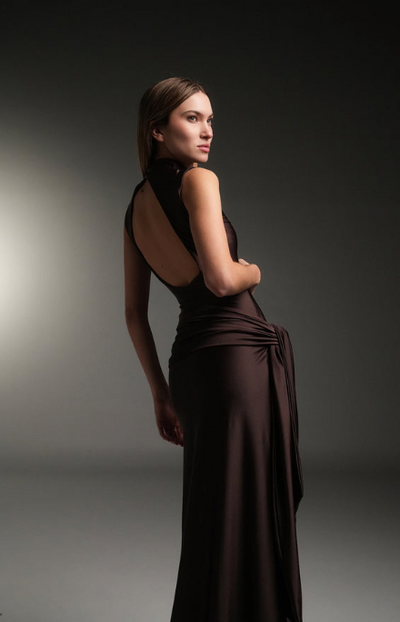 Asil Long Dress Mocca