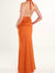 Vlen Long Dress Orange