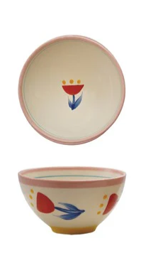 Stoneware Flower Bowl