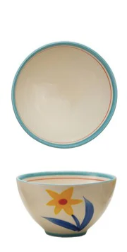 Stoneware Flower Bowl