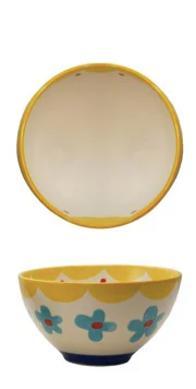 Stoneware Flower Bowl