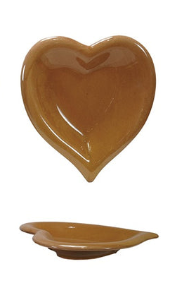 Stoneware Heart Dish