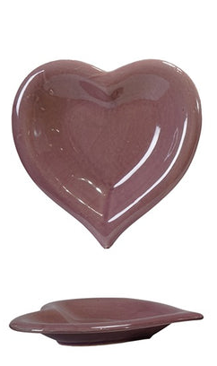 Stoneware Heart Dish