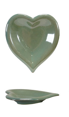 Stoneware Heart Dish