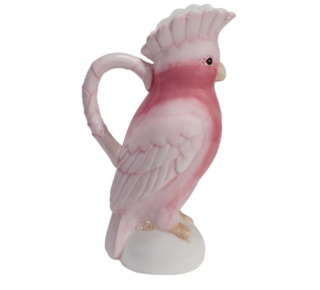 Ceramic Cockatoo Shaped Pitcher