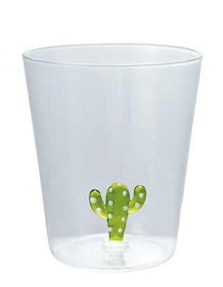 Drinking Glass w Figure Inside