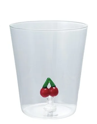 Drinking Glass w Figure Inside