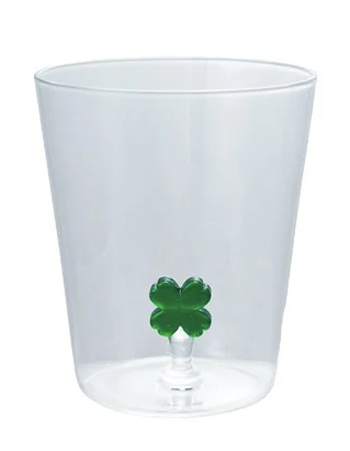 Drinking Glass w Figure Inside