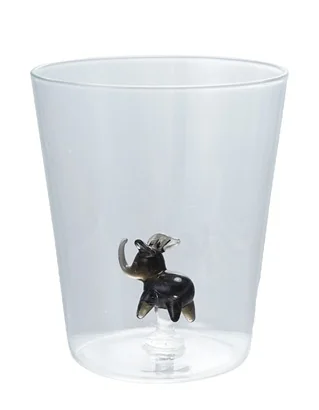 Drinking Glass w Figure Inside
