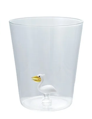 Drinking Glass w Figure Inside