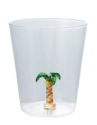 Drinking Glass w Figure Inside